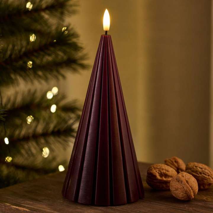 Priser på Sirius - Laura Juletræ, Ø10XH23 cm, Bordeaux