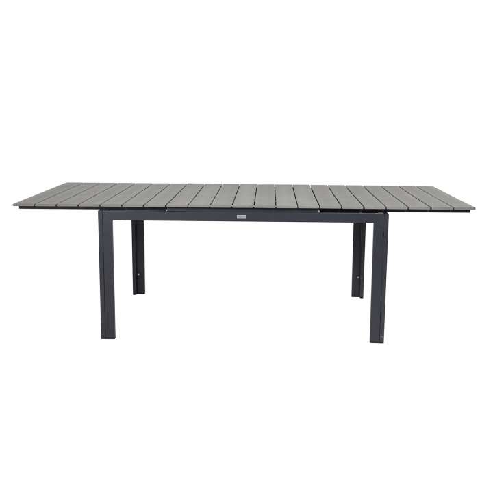 Priser på VENTURE DESIGN rektangulær Levels havebord m. udtræk - grå, sort aluminium